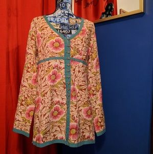 Lucky Brand Long sleeve floral print button up